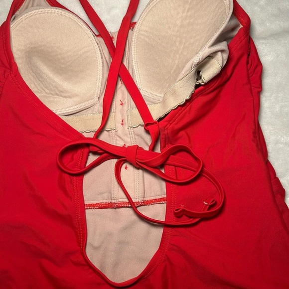 Kona Sol Vibrant Red Swimsuit - Picture 6 of 8
